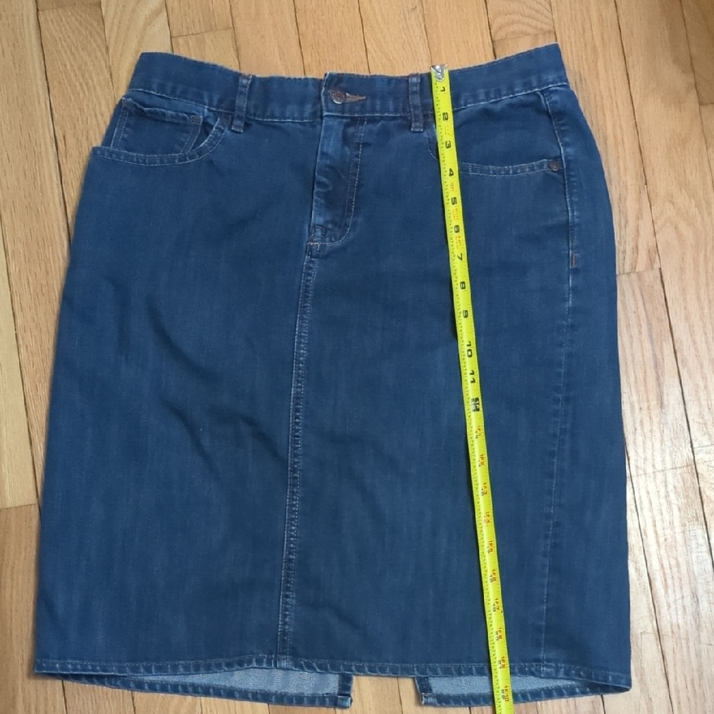 Old Navy Blue Pencil Skirt Knee-Length Casual